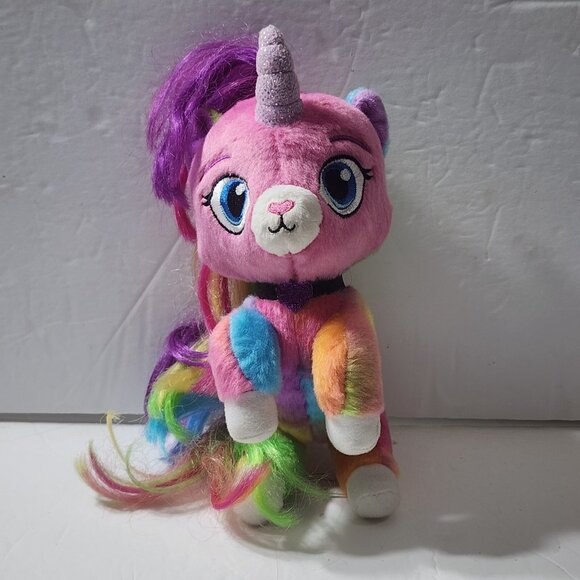 Rainbow Butterfly Unicorn Kitty Funrise 2019 Plush Sewn Eyes 9" - Picture 1 of 6